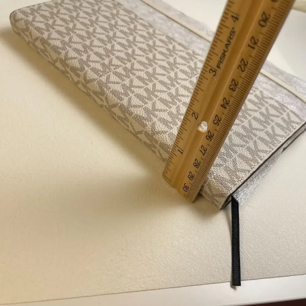 Michael Kors Giftables Medium Notebook Signature Cream NWT